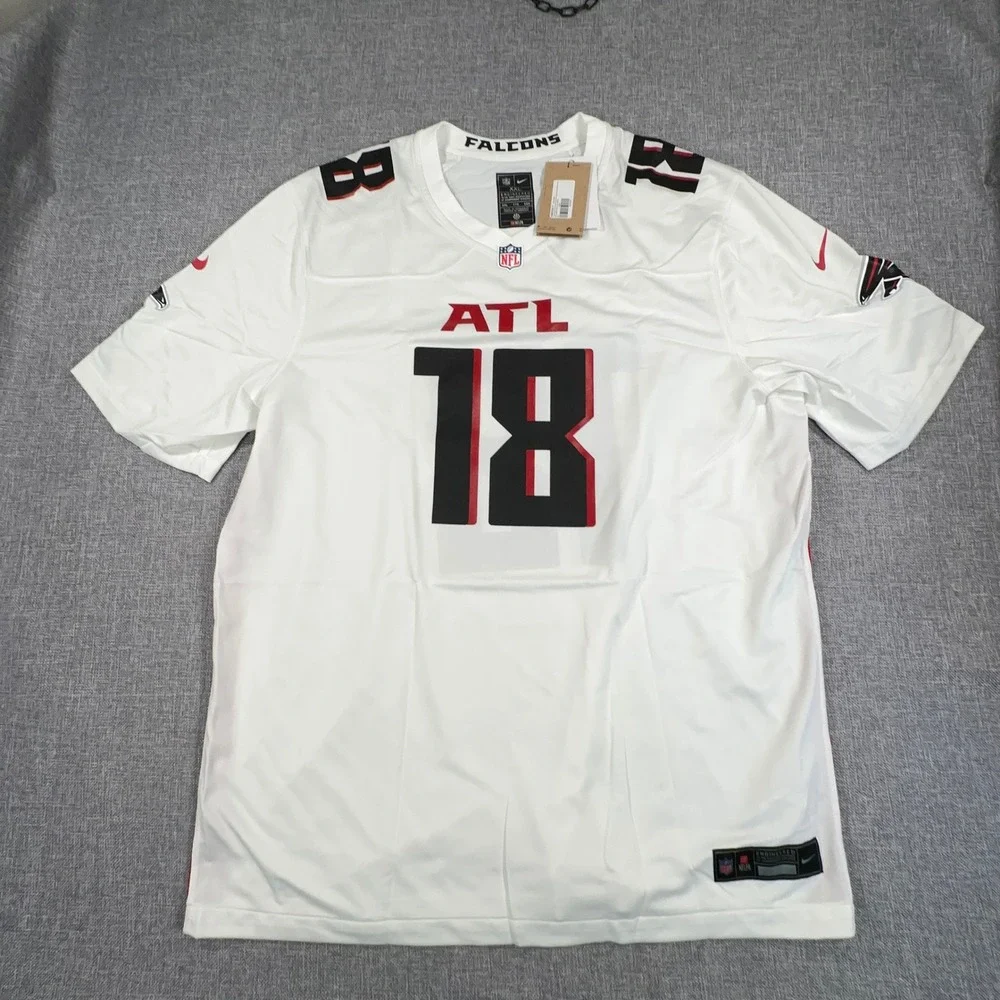 Nike Atlanta Falcons Kirk Cousins Jersey Mens XL White #18 NFL Game Player NEW